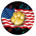 Flag w/Paw - 2" Mylar Insert